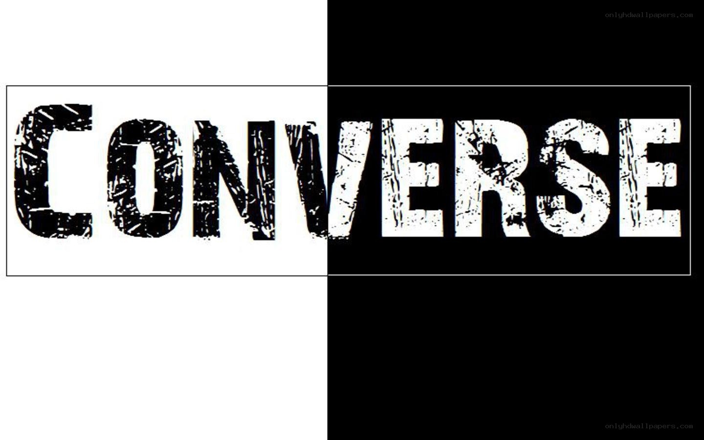 Converse logo in black and white