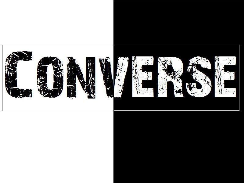 Converse logo with distressed texture