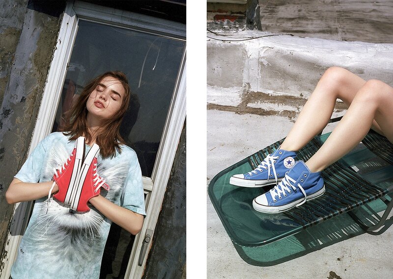 Converse sneaker fashion shoot