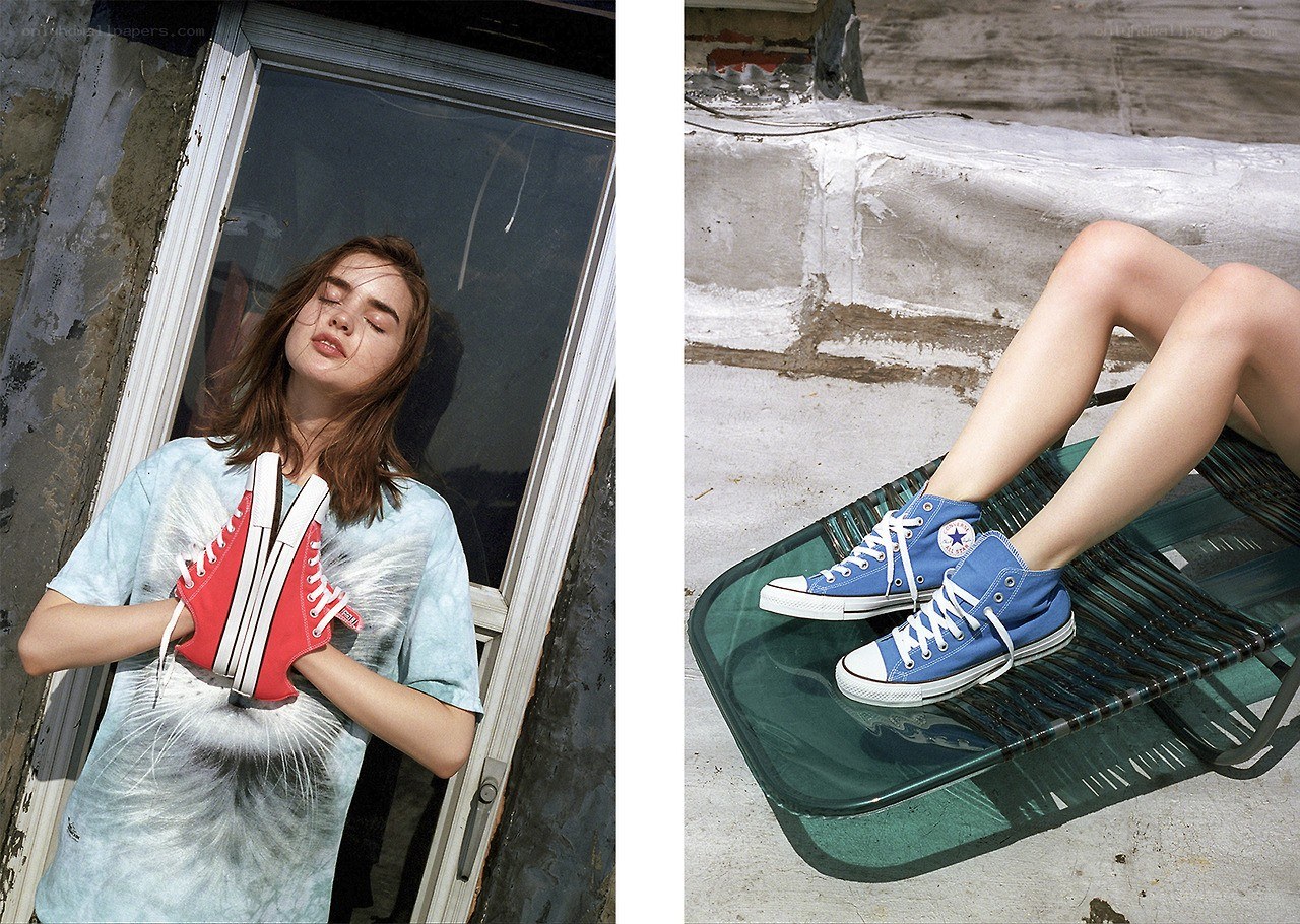 Converse sneaker fashion shoot