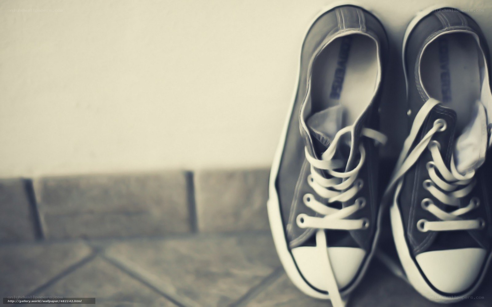converse sneakers on floor