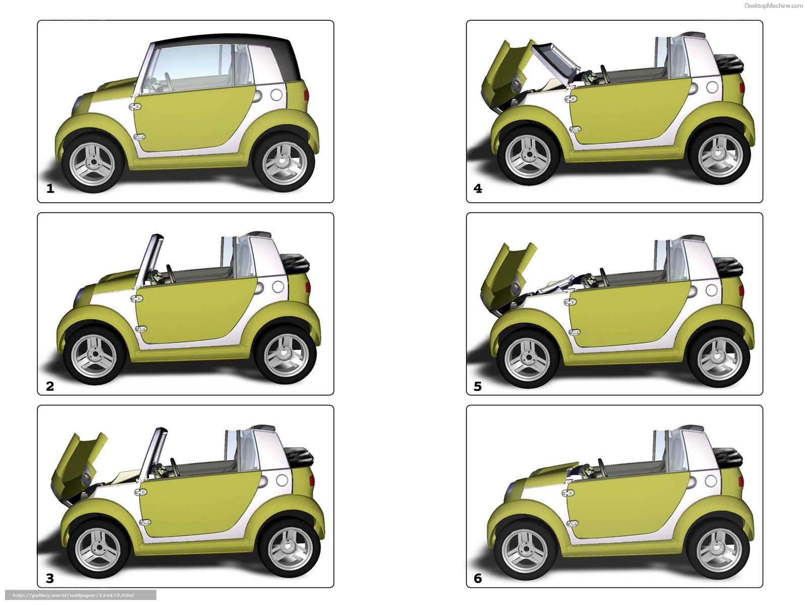 convertible car design sequence