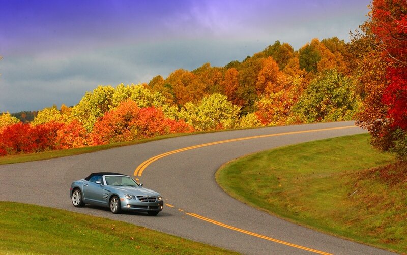 Convertible Car on Road