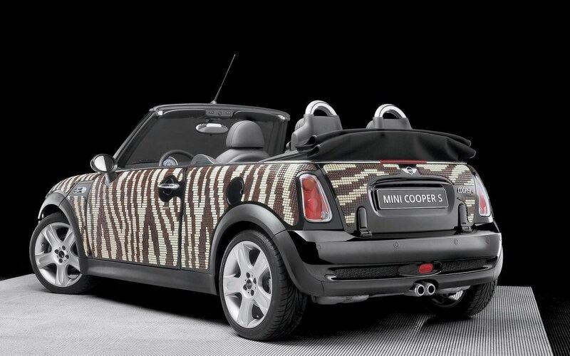 Convertible Car with Pattern
