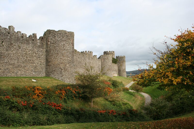 Conwy Castle in autumn