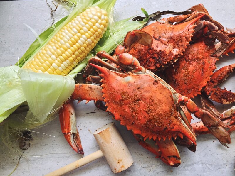 Cooked Crabs and Corn