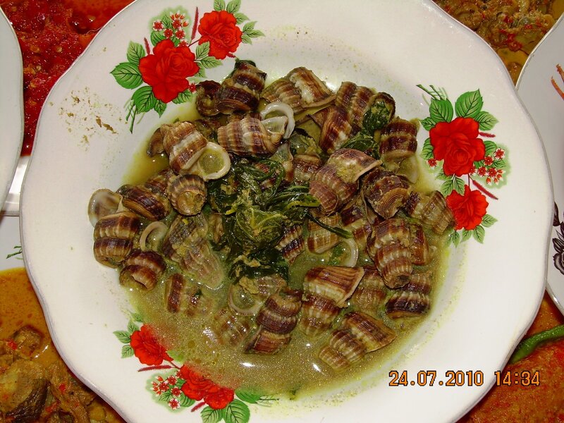 Cooked Snails in Sauce