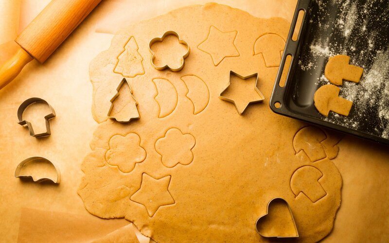 Cookie Dough with Cutouts