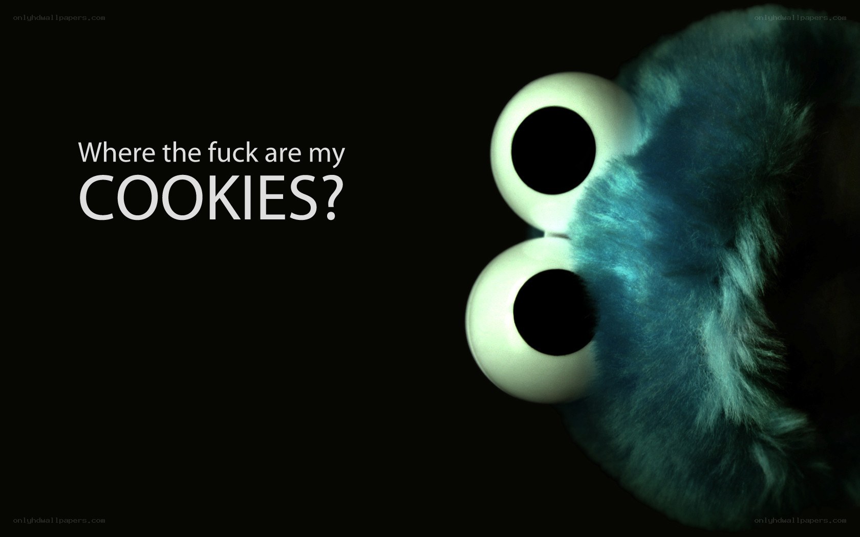 Cookie Monster asks for cookies