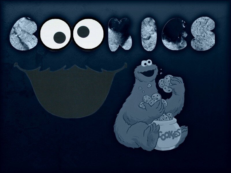 Cookie Monster Eating Cookies