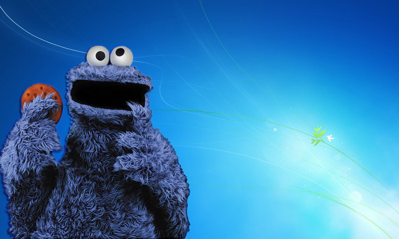 Cookie Monster with cookie