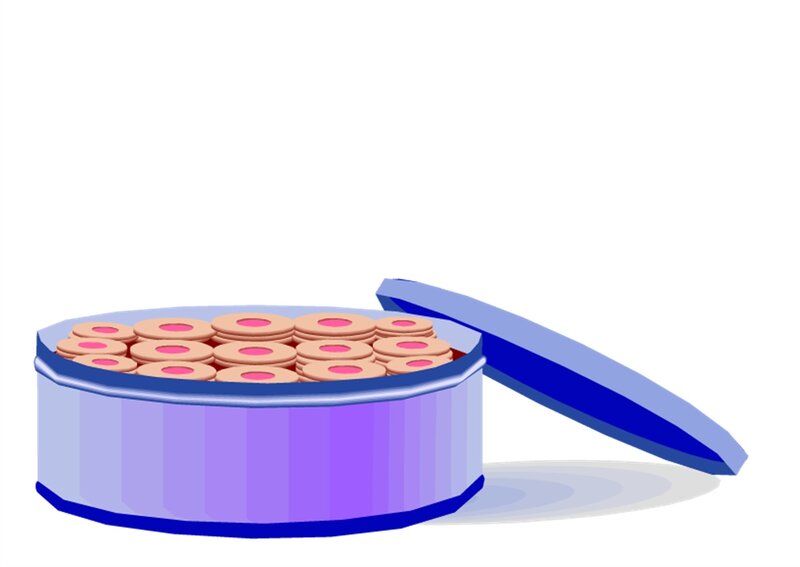 Cookie Tin with Cookies