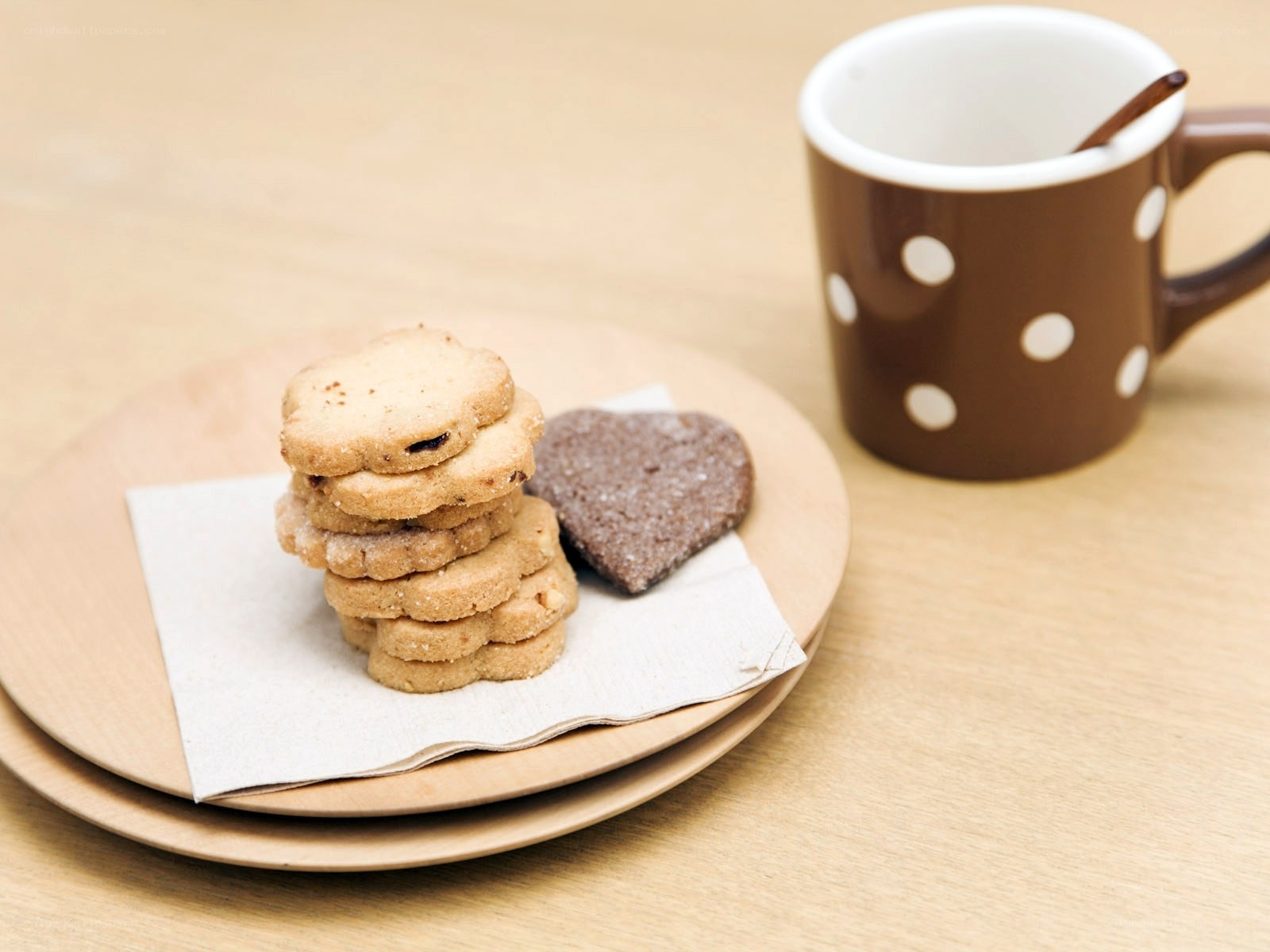 cookies and coffee on table