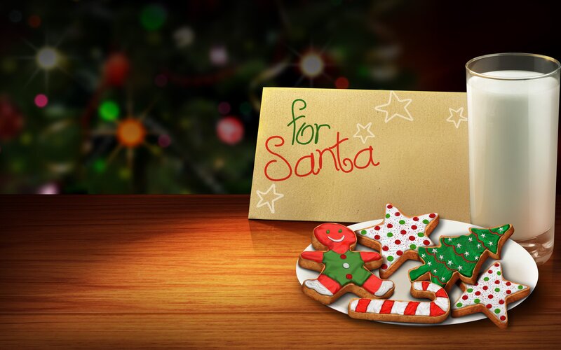 Cookies and milk for Santa