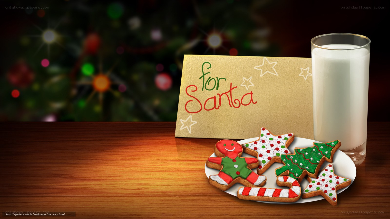 Cookies and milk for Santa