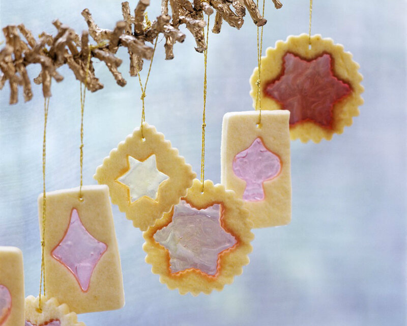 Cookies Hanging as Ornaments
