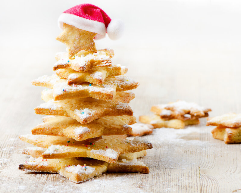 Cookies Shaped Like a Tree