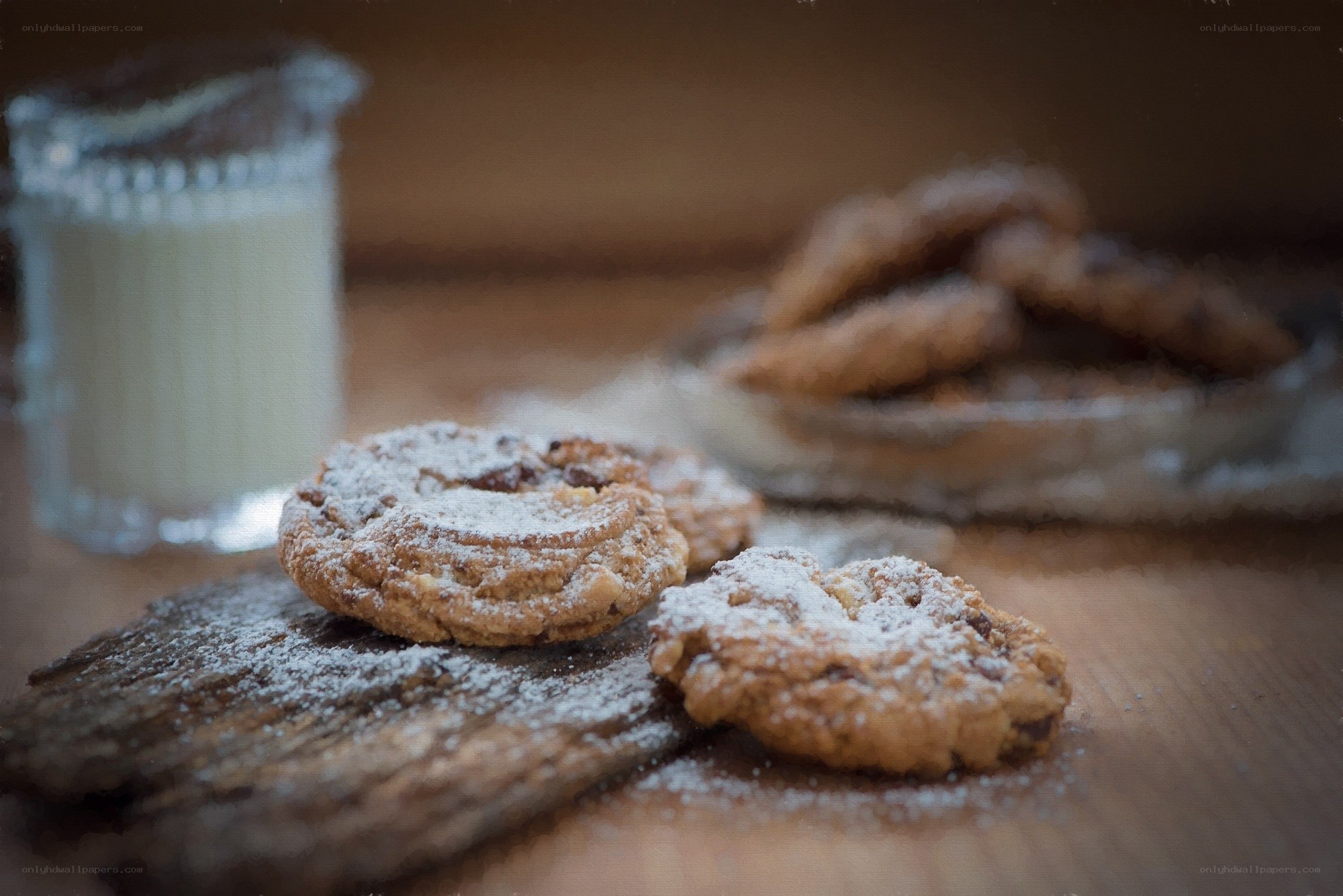 cookies with powdered sugar