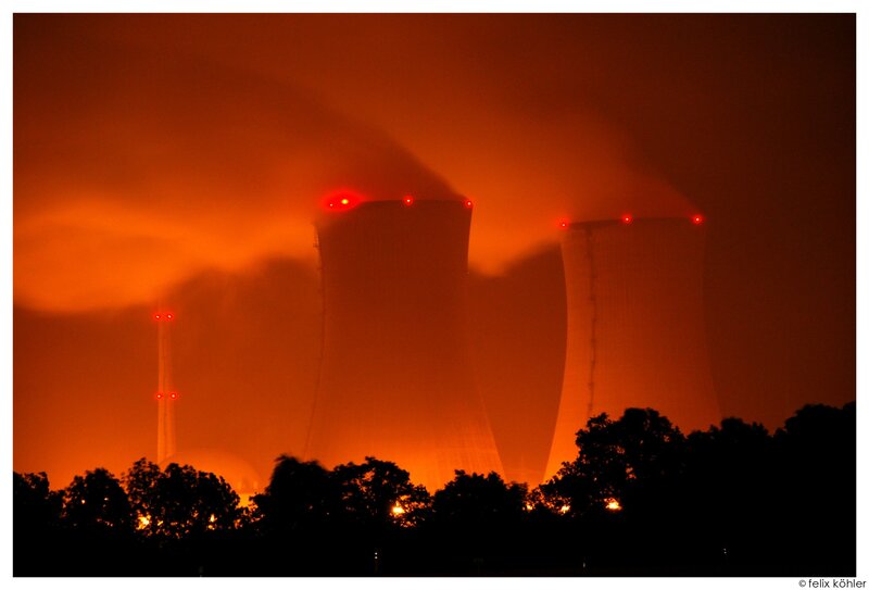Cooling Towers at Night