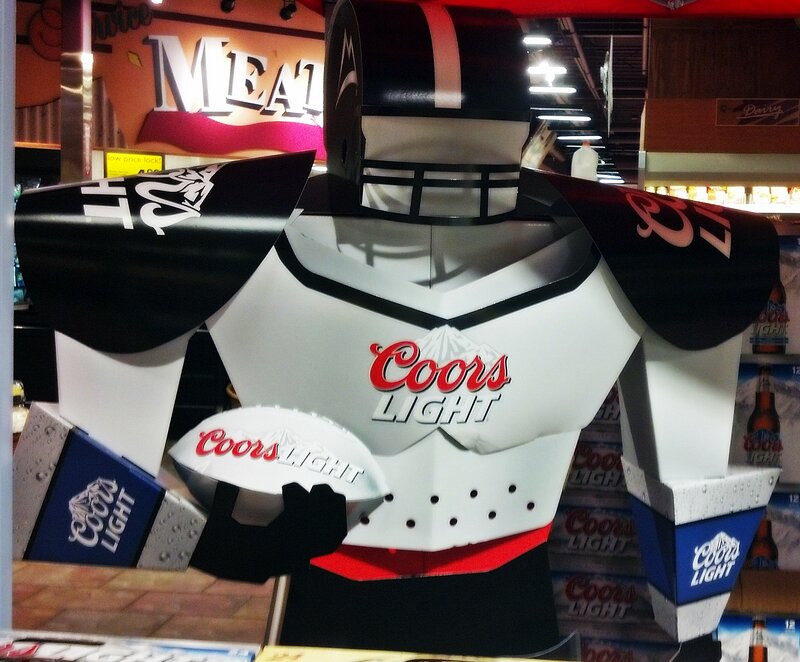 Coors Light Football Player