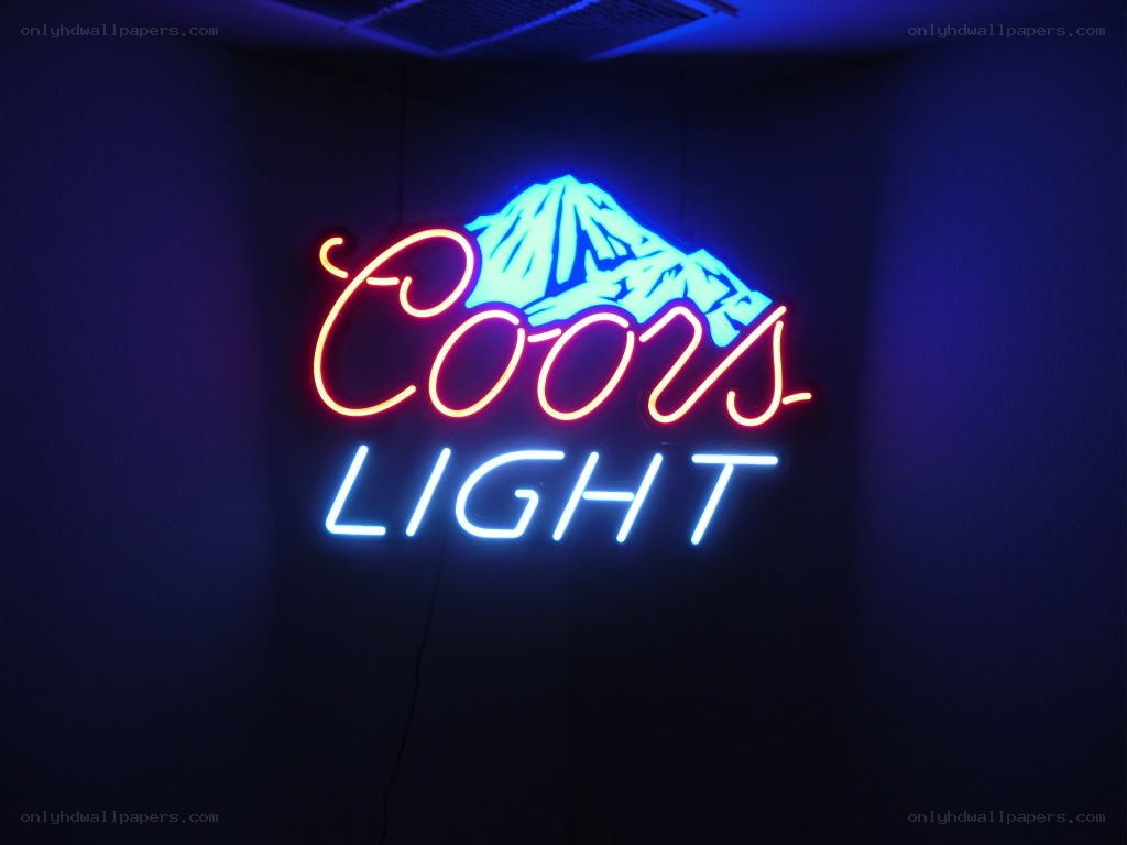 Coors Light neon sign