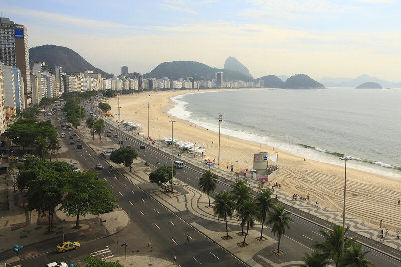 Copacabana Beach and cityscape