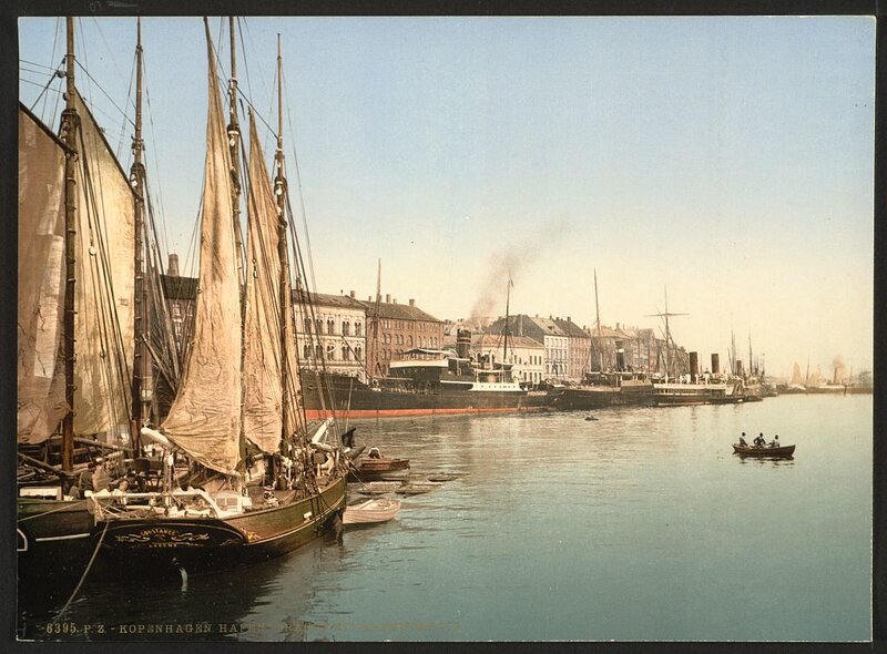 Copenhagen Harbor Scene