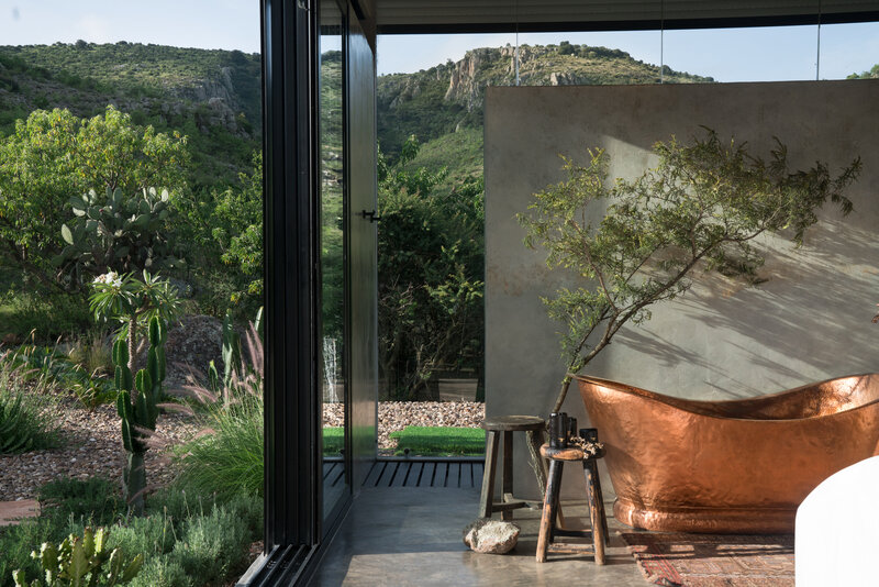 Copper Bathtub in Garden