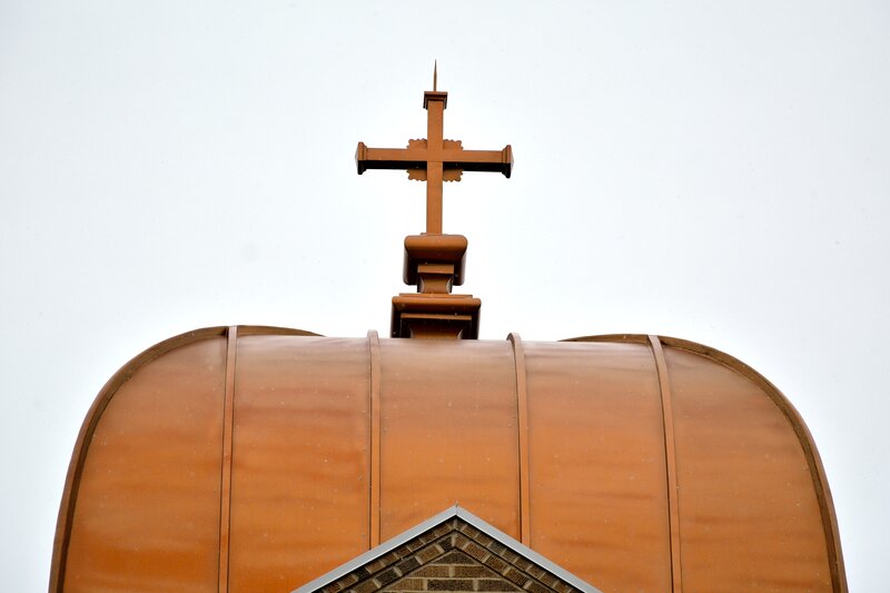 Copper Dome with Cross