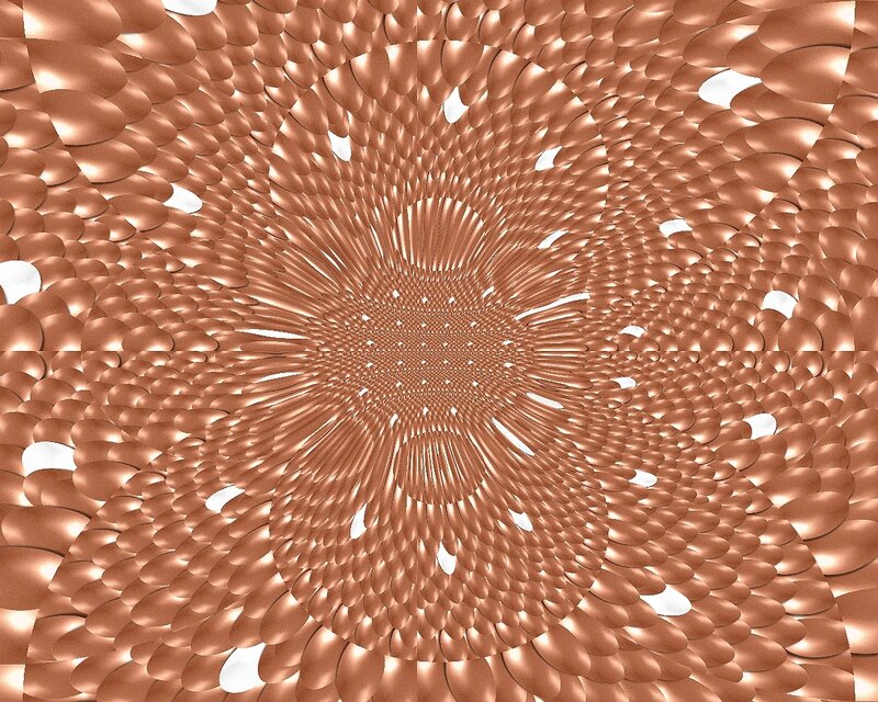 copper fractal pattern