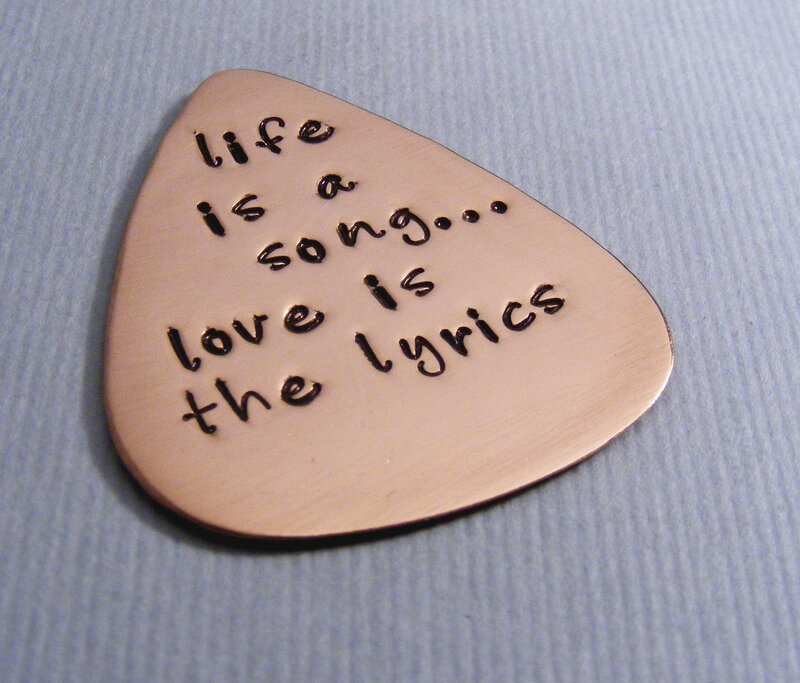 Copper Guitar Pick