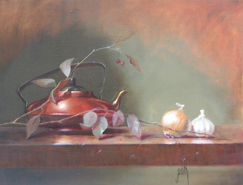 Copper Kettle with Vegetables
