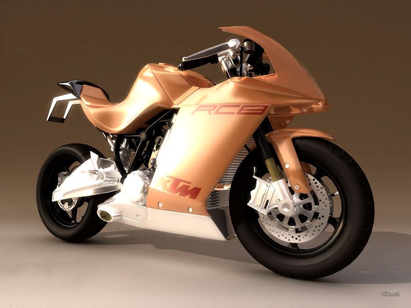 Copper KTM RCB motorcycle