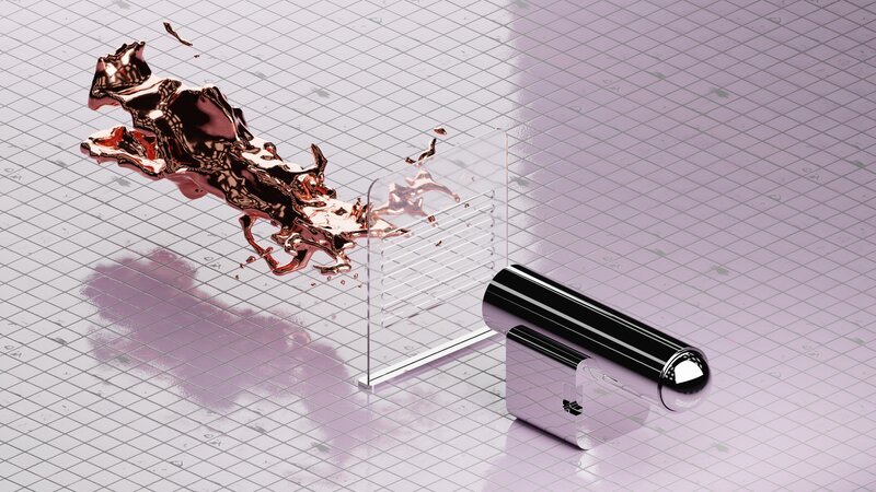 Copper Liquid Splashing