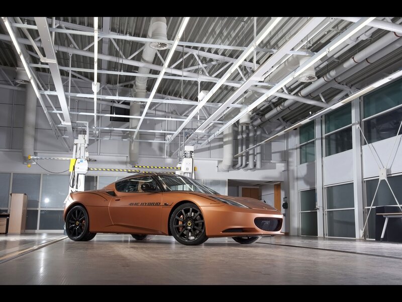 Copper Lotus 414E Hybrid car