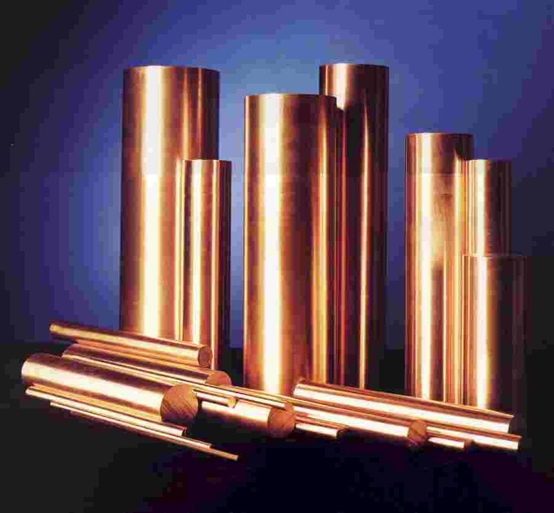 copper rods and tubes