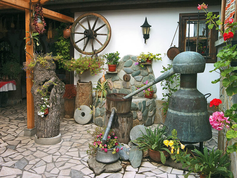 Copper Still in Courtyard