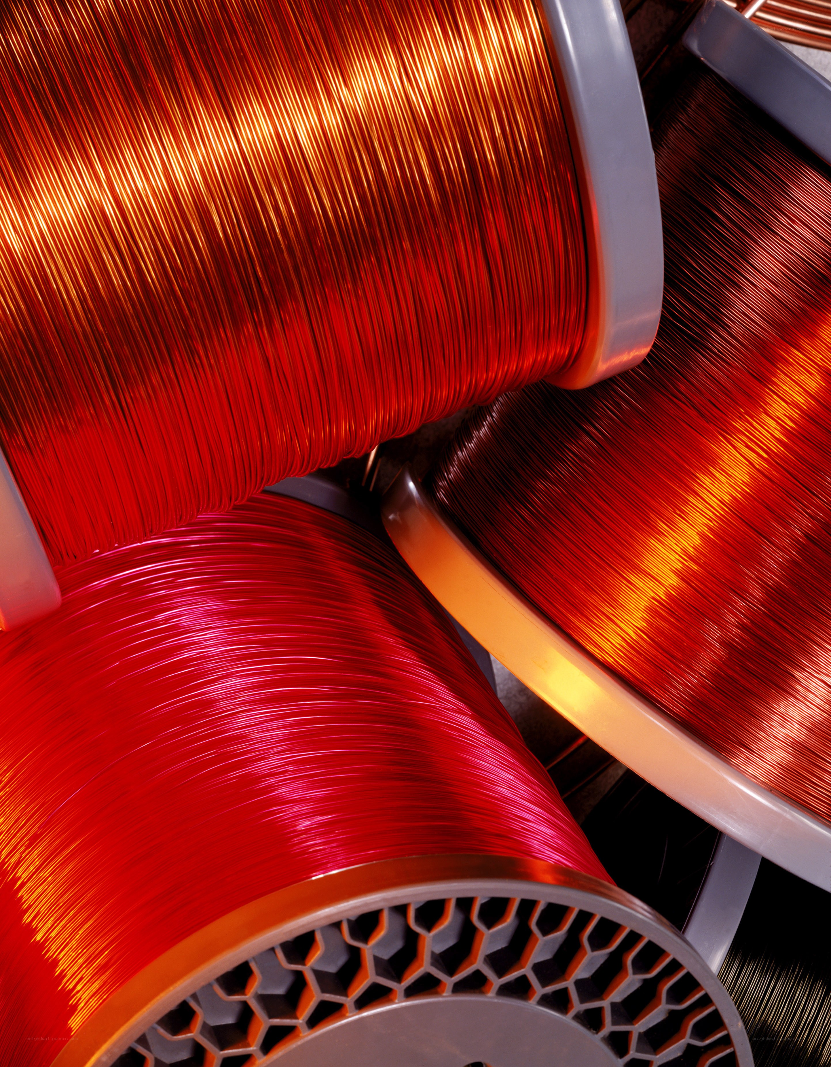 Copper wire spools