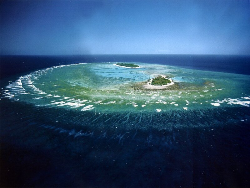 Coral Atoll with Islands