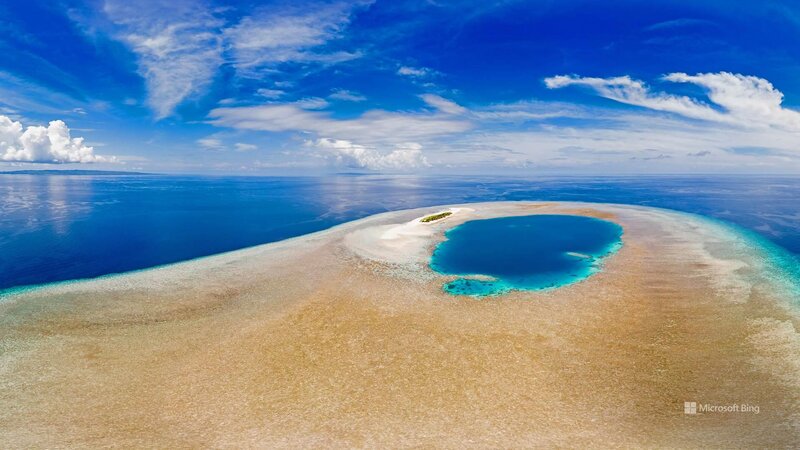 Coral Atoll with Lagoon