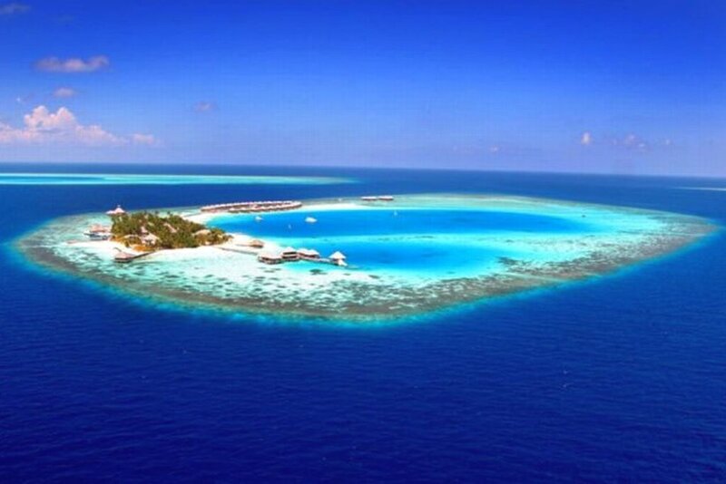 Coral Atoll with Resort