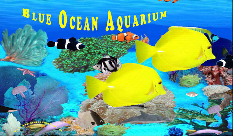 Coral Reef with Tropical Fish — Blue, Vibrant