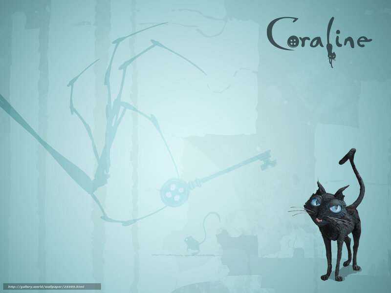 Coraline cat wallpaper
