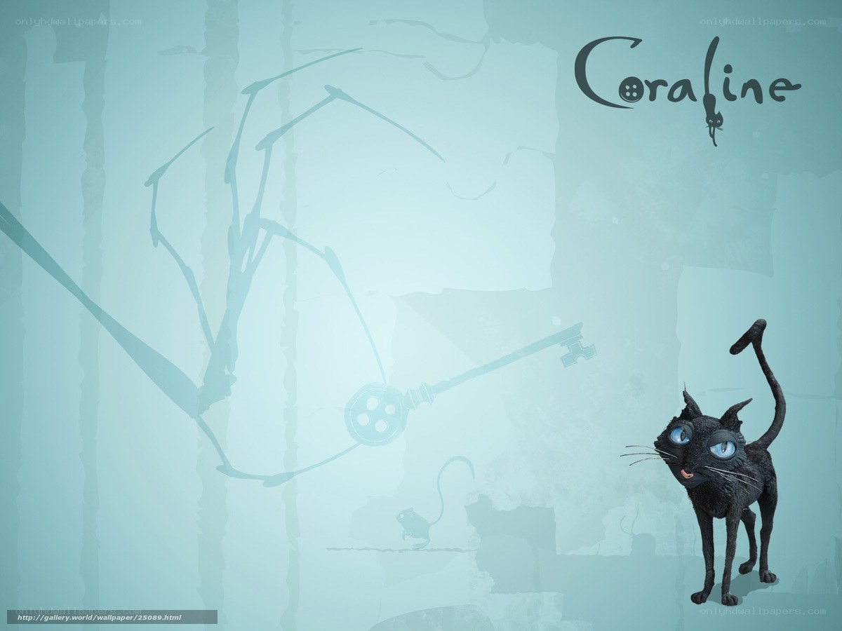 Coraline cat wallpaper