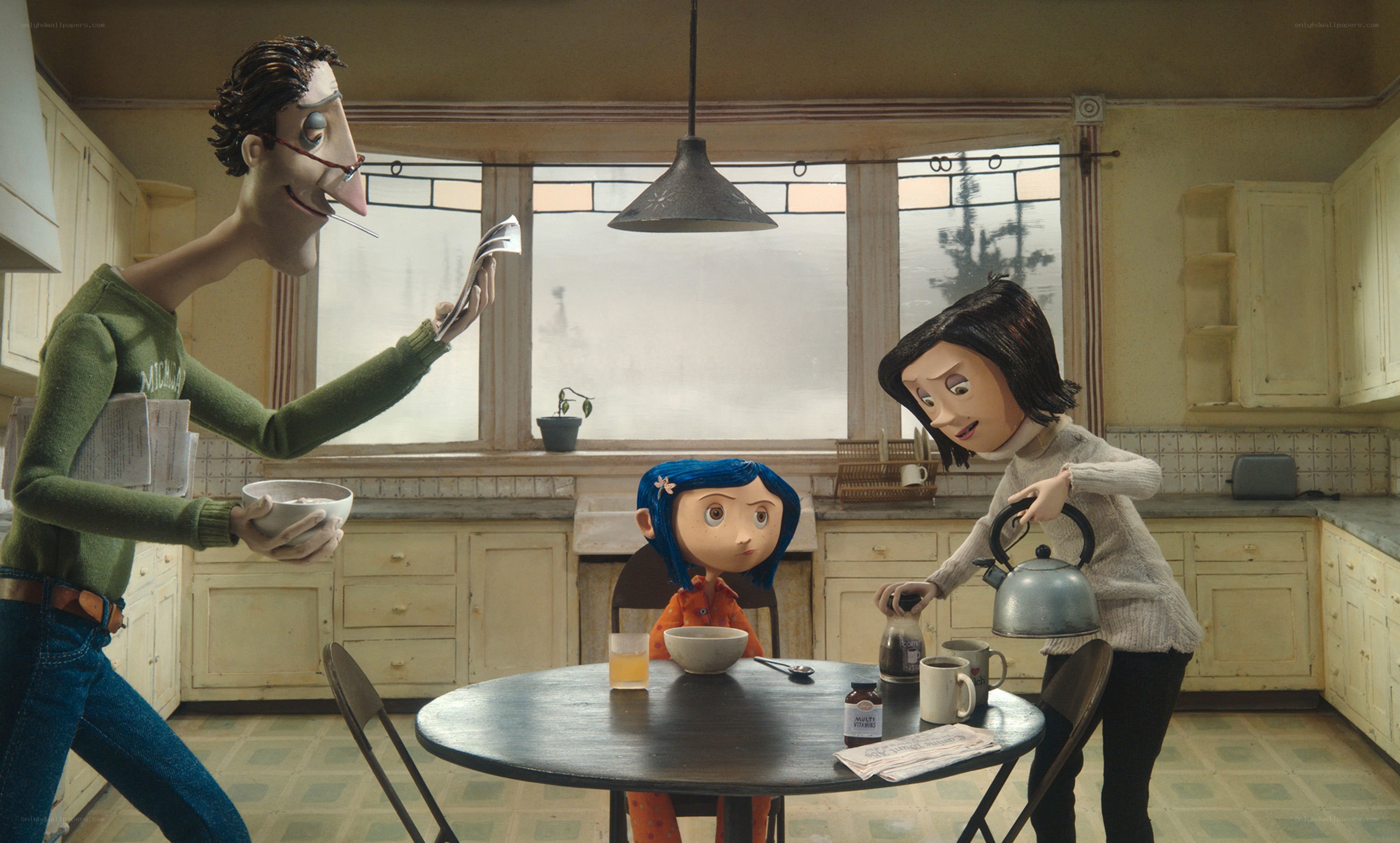 Coraline in the kitchen