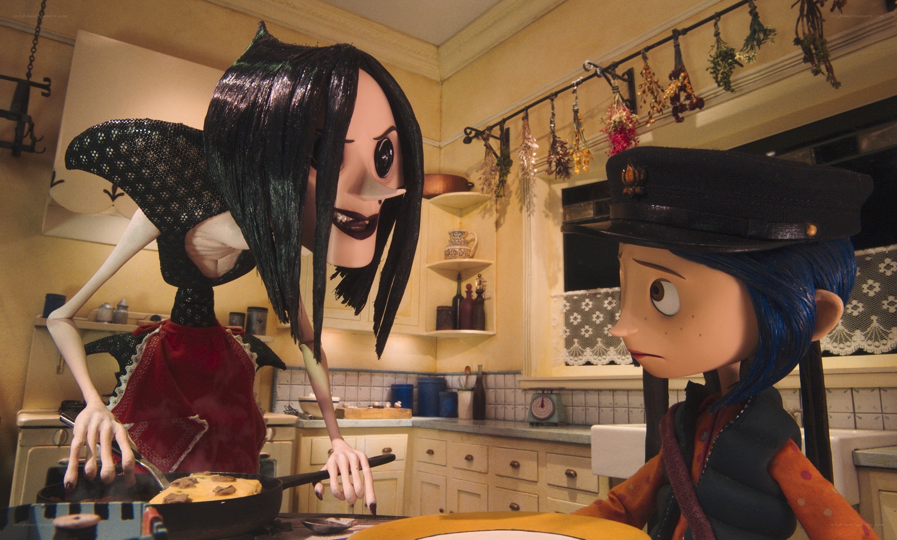 Coraline in the kitchen