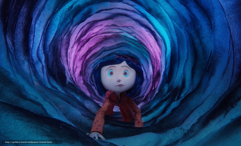 Coraline in the tunnel