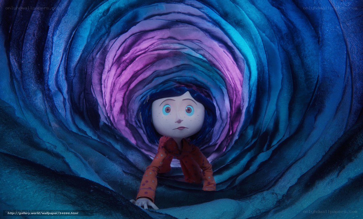 Coraline in the tunnel