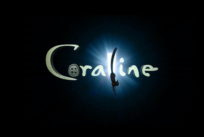 Coraline movie title logo