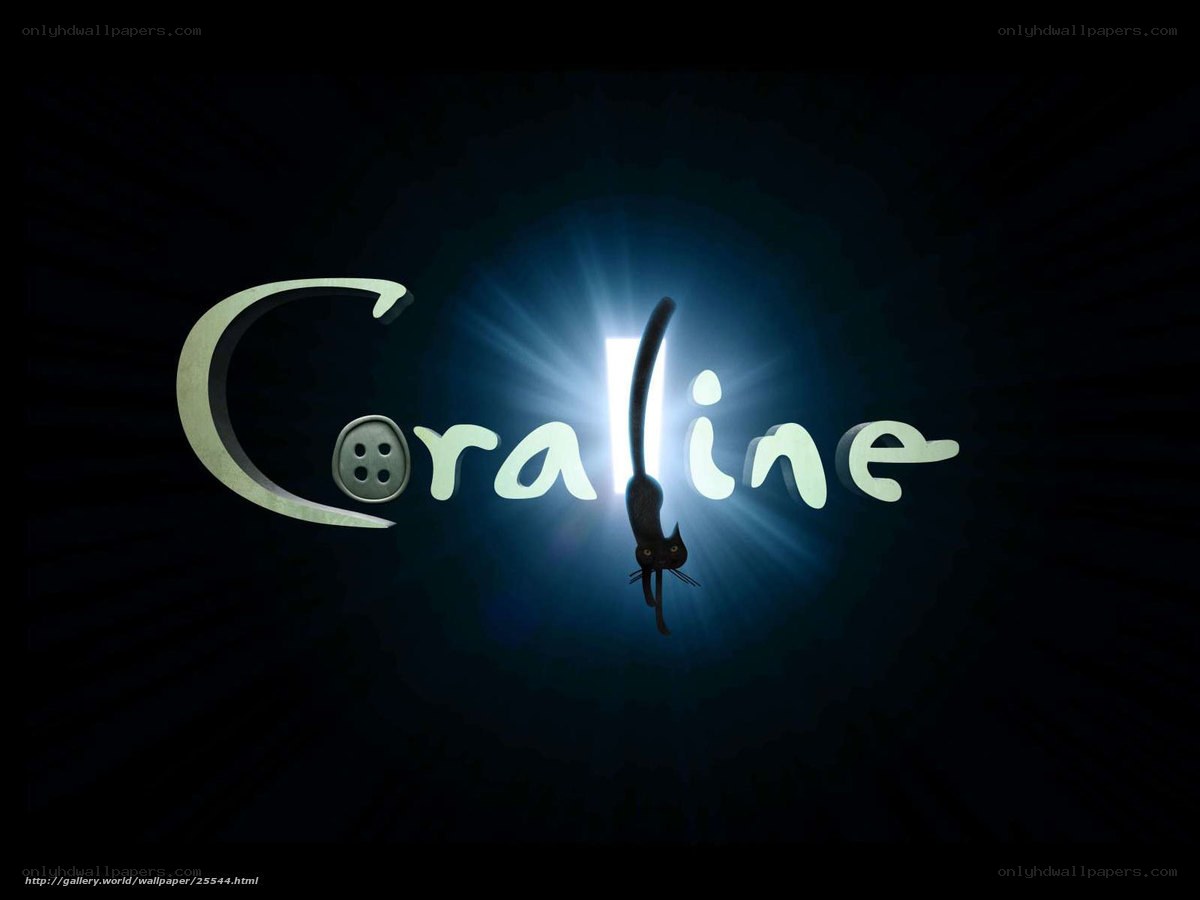 Coraline movie title logo